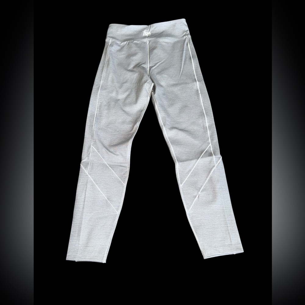 Gray Leggings with White Accents Franki Sport Youth (8) NEW